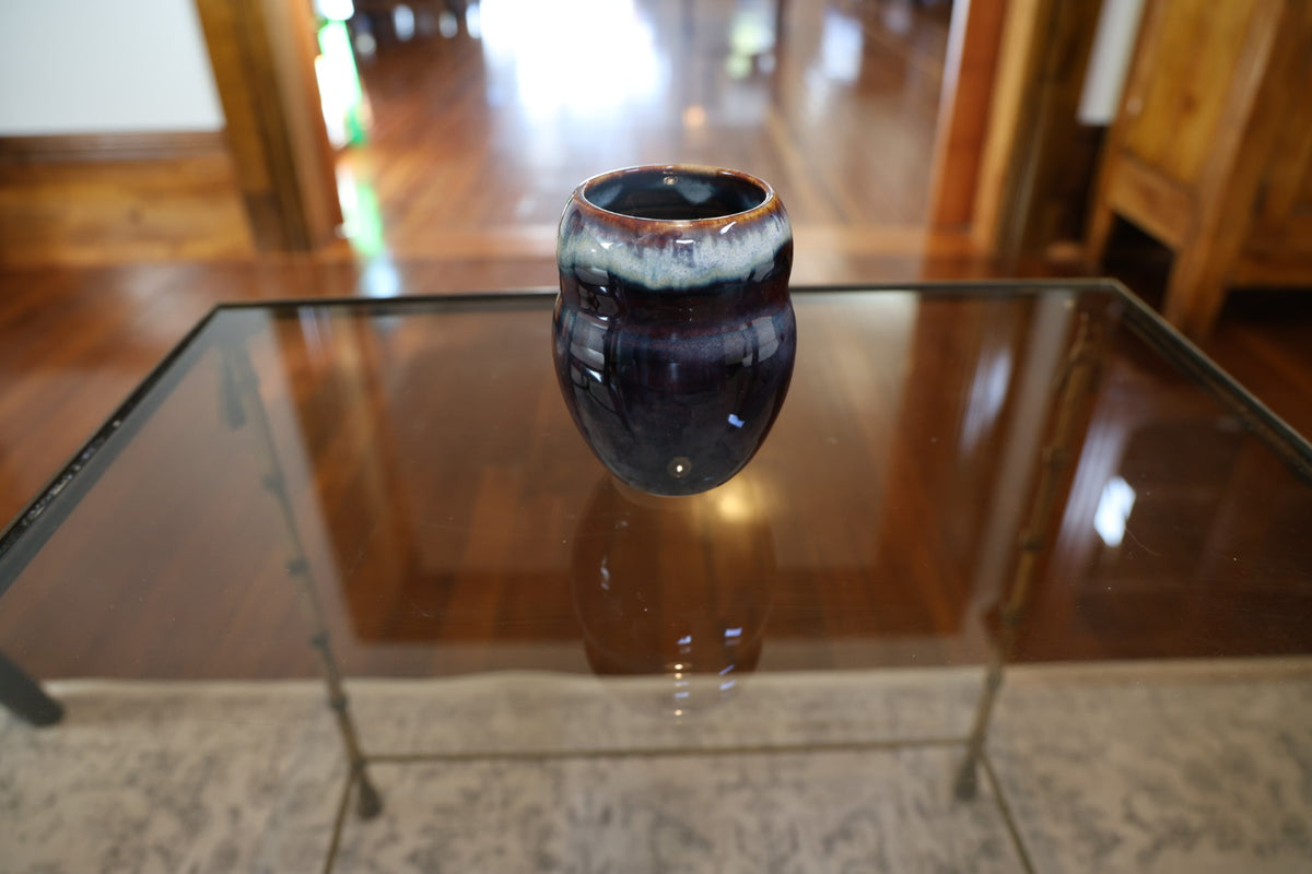 Brown and Blue Vase
