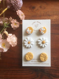 Yellow and Daisy Stud Pack - 3 pack