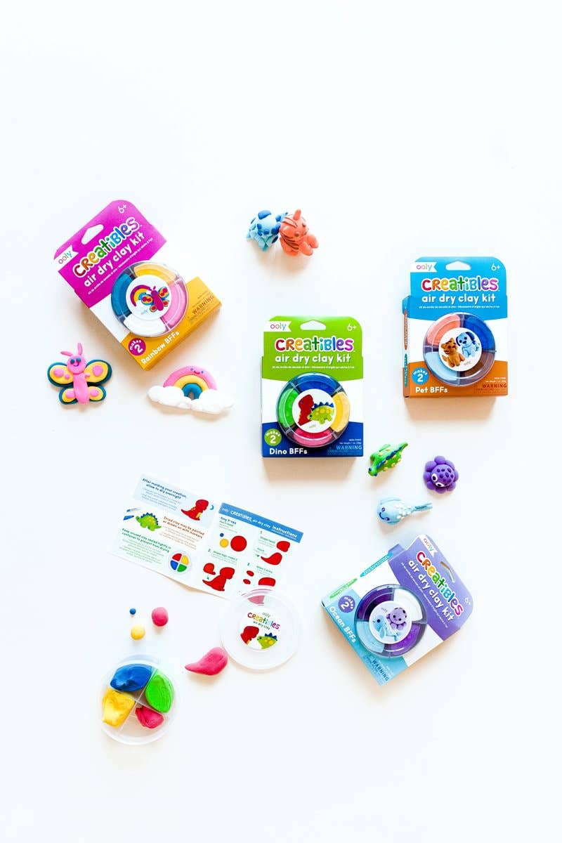 Ooly Creatibles Air Dry Clay Kit - Rainbow BFF's