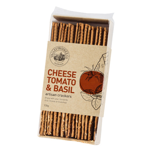 VPC Cheese tomato & Basil artisan crackers