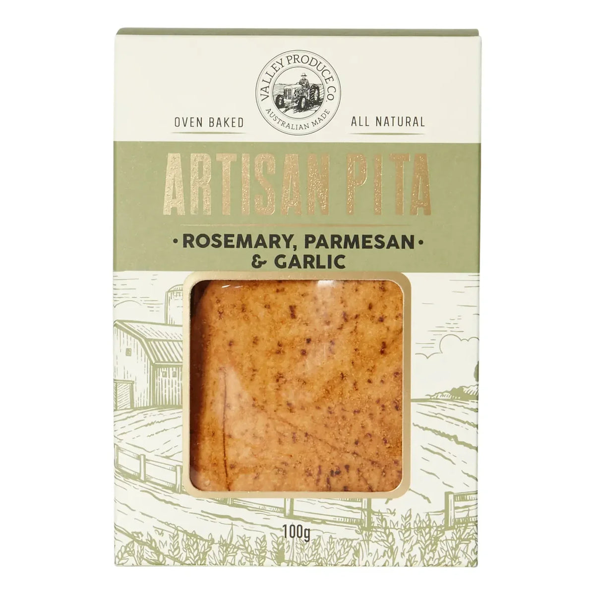 VPC Artisan Pita - Rosemary, Parmesan and Garlic