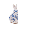 Blue ceramic rabbit
