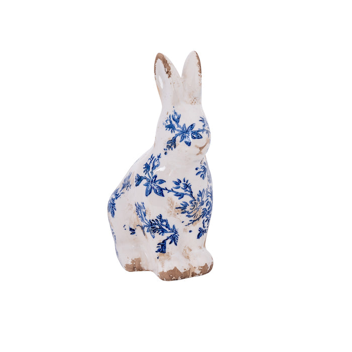 Blue ceramic rabbit