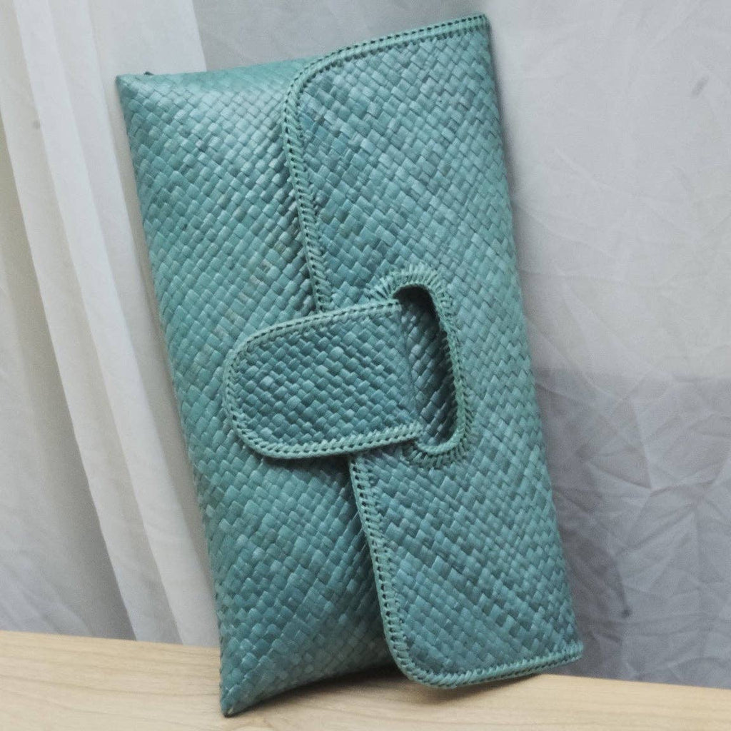 Willow Envelope Clutch: Blue