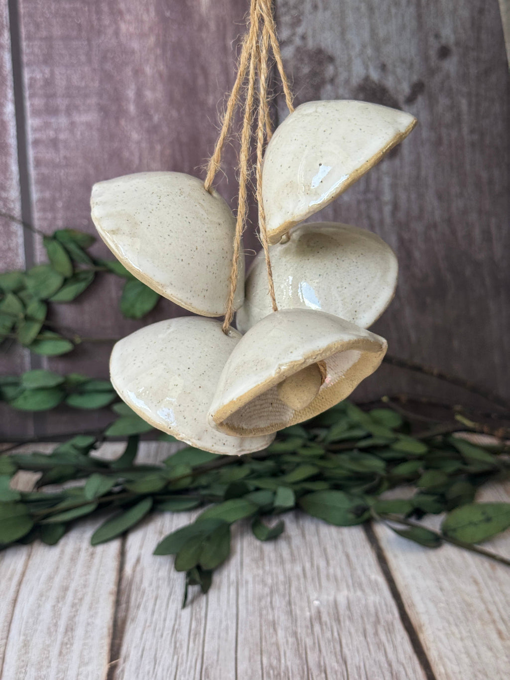 Ceramic Mushroom Bells: 5 Bells
