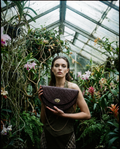 Half Circle Handwoven Pandan Sling Bag: Brown