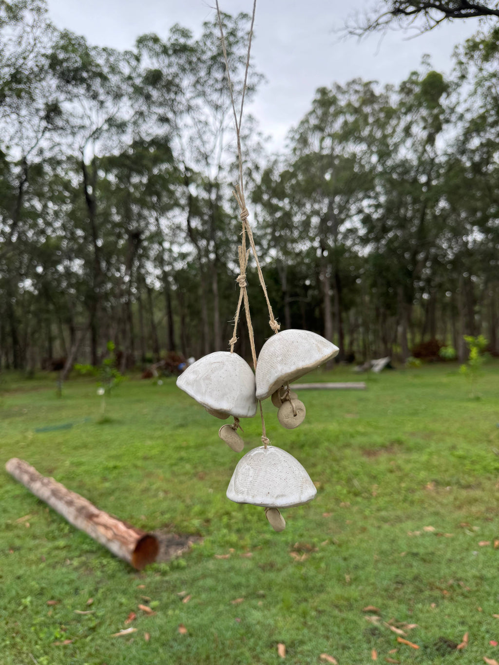 Ceramic Mushroom Bells: 5 Bells