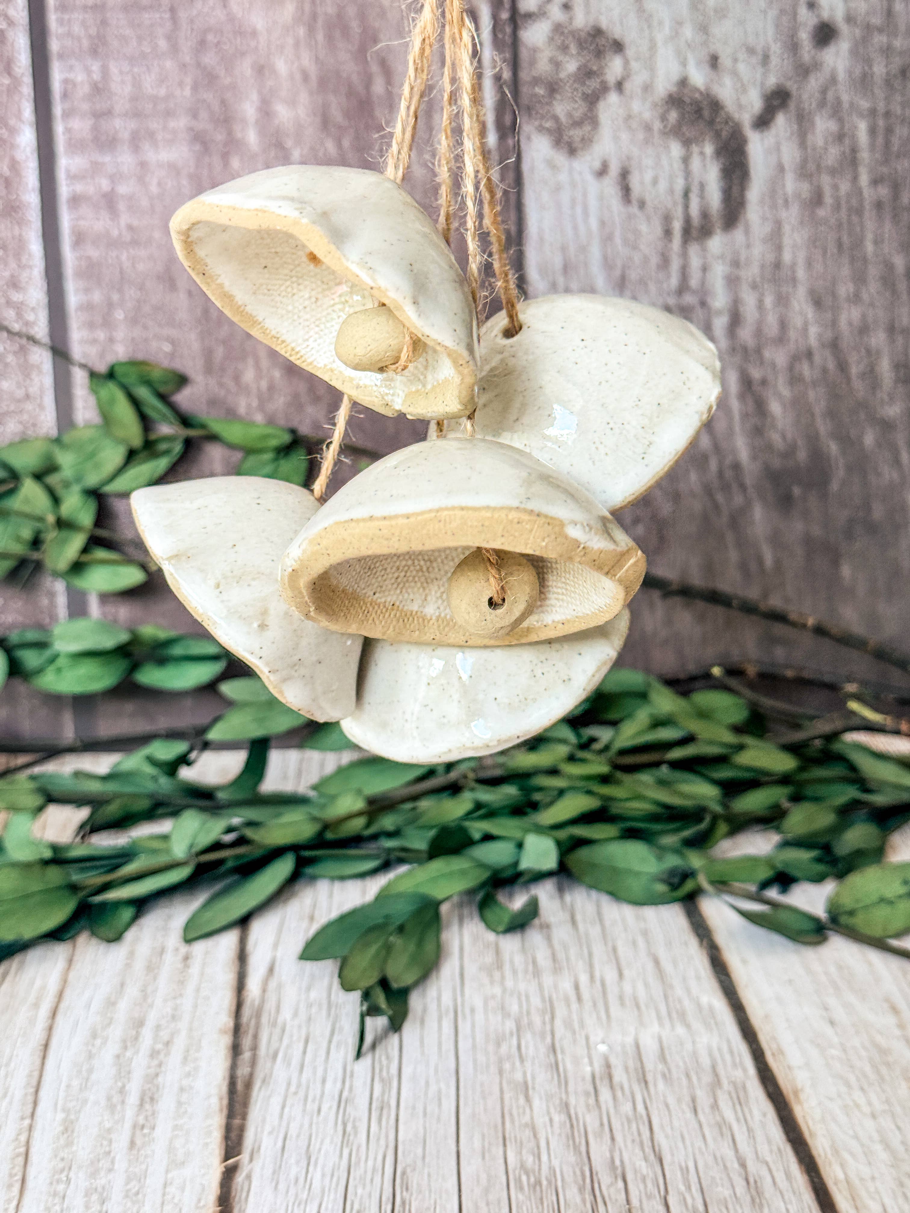 Ceramic Mushroom Bells: 5 Bells