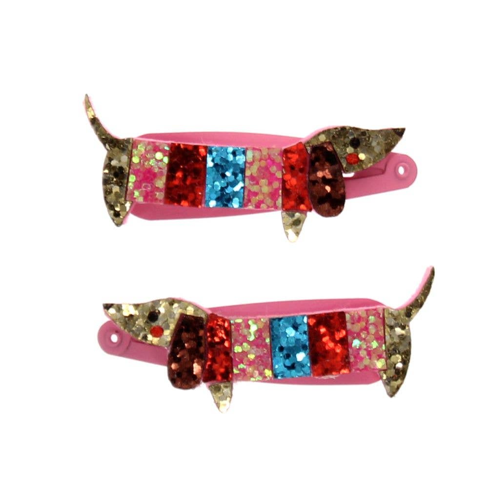 Rex London Hair Clips - Sausage Dog