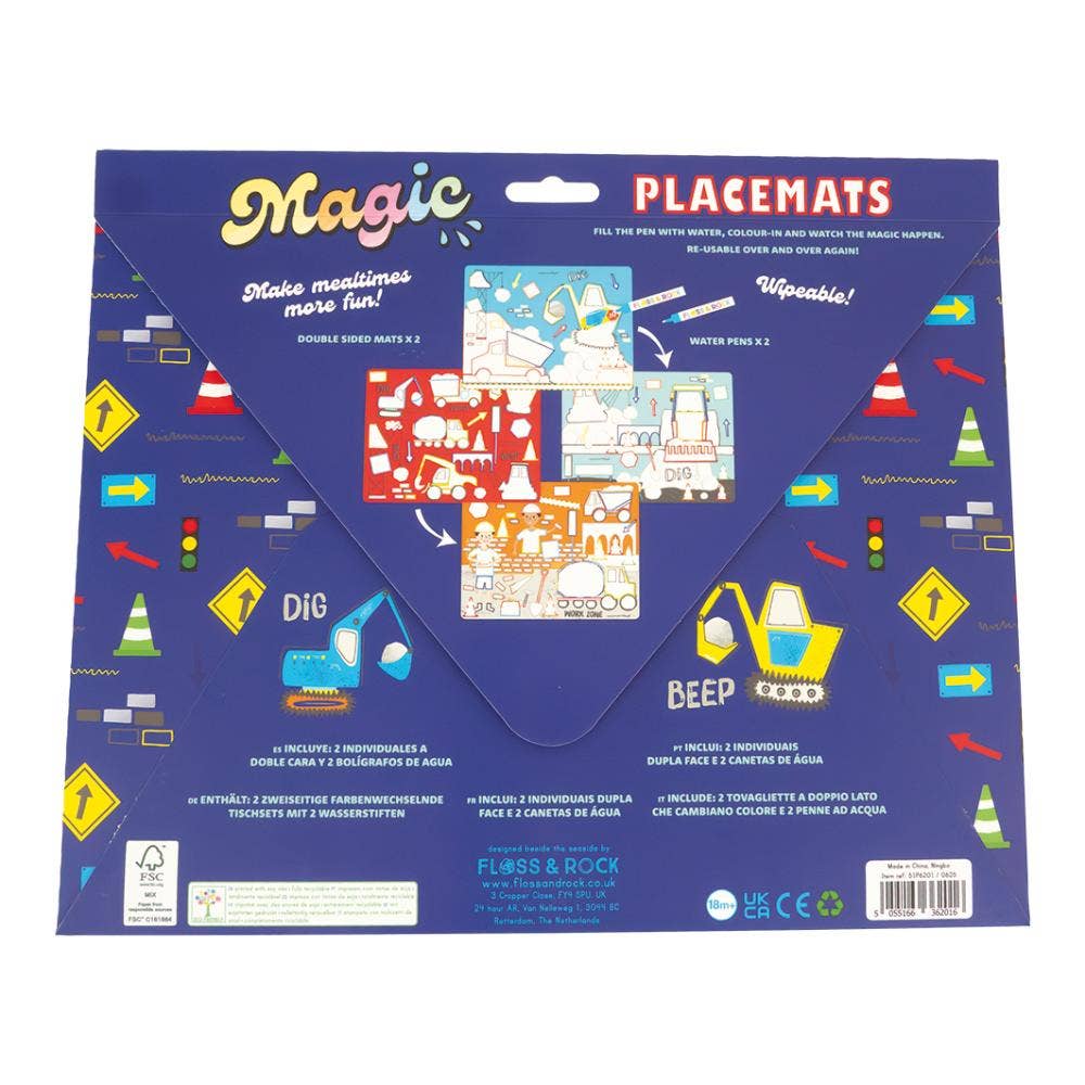 Floss & Rock Magic Water Mats - Construction