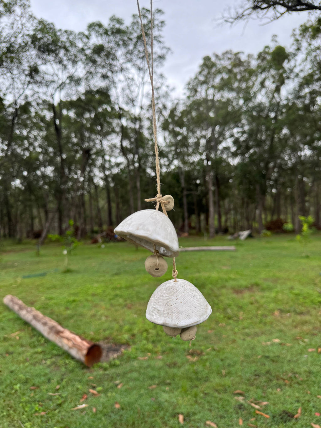 Ceramic Mushroom Bells: 5 Bells