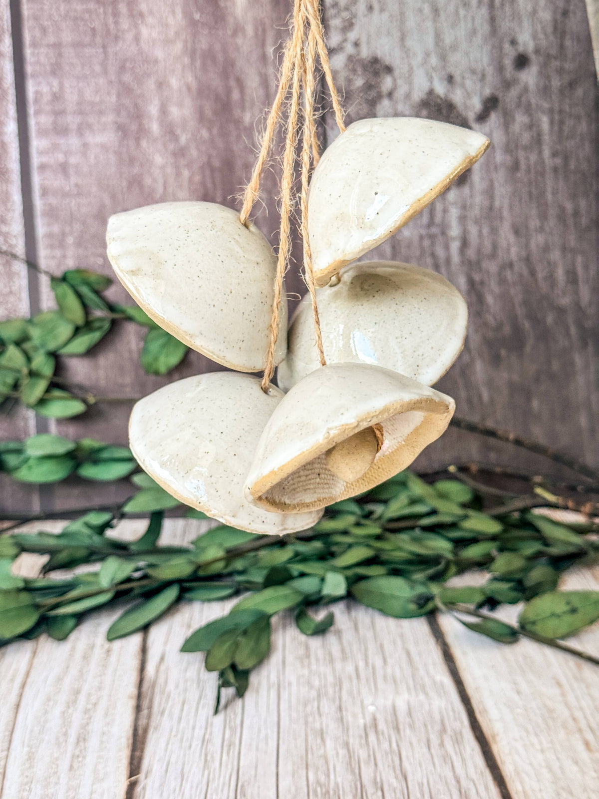Ceramic Mushroom Bells: 5 Bells