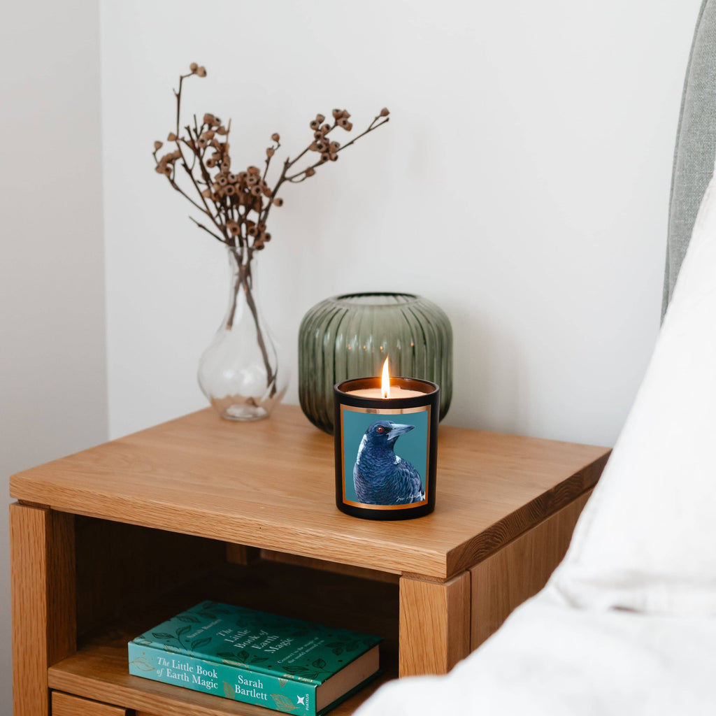Australian artist soy candle | Patchouli Cedarwood | 50+hrs