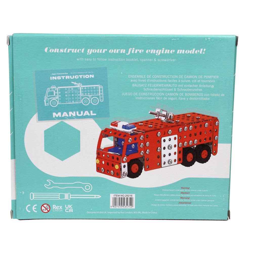 Rex London Construction Large Set - Fire Engine