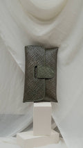 Willow Envelope Clutch: Green