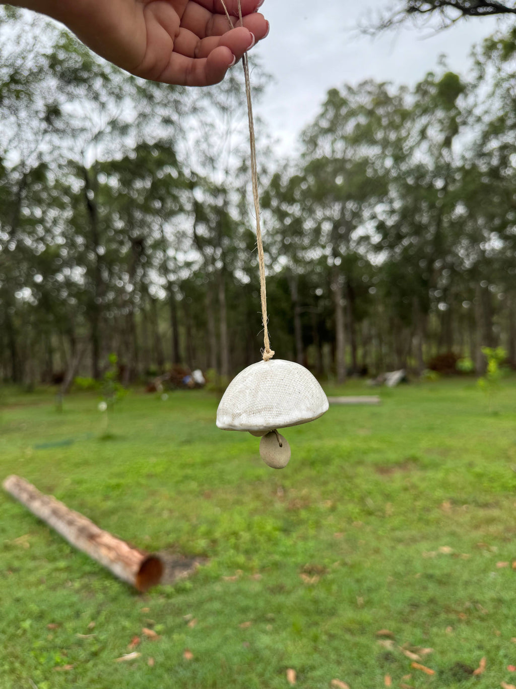 Ceramic Mushroom Bells: 5 Bells