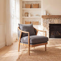 Asteria linen occasional chair