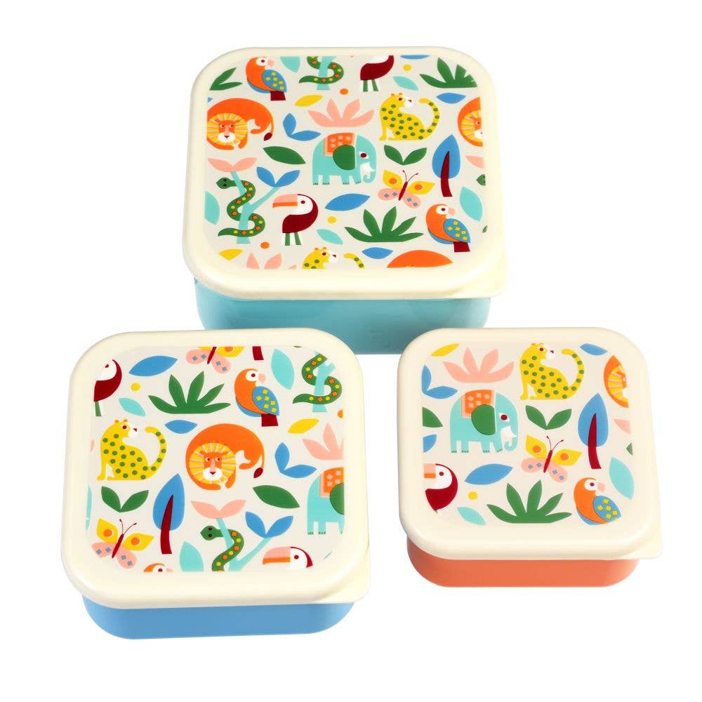 Rex London Snack Box Set of 3 - Wild Wonders