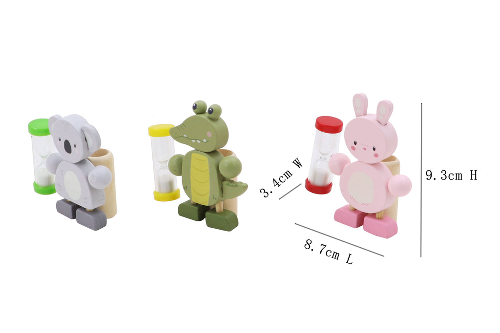 Toyslink Wooden Toothbrush Holder with Timer