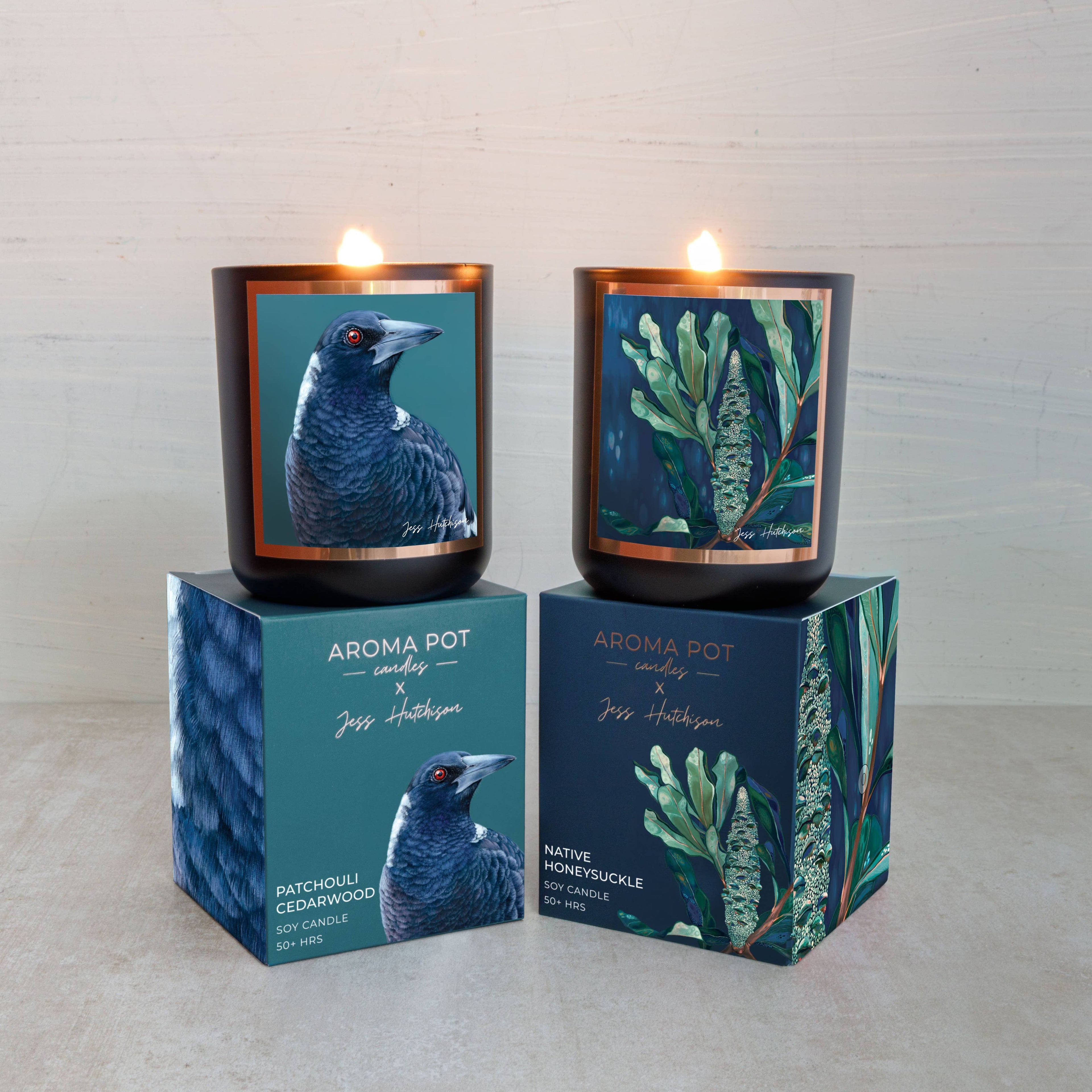 Australian artist soy candle | Patchouli Cedarwood | 50+hrs
