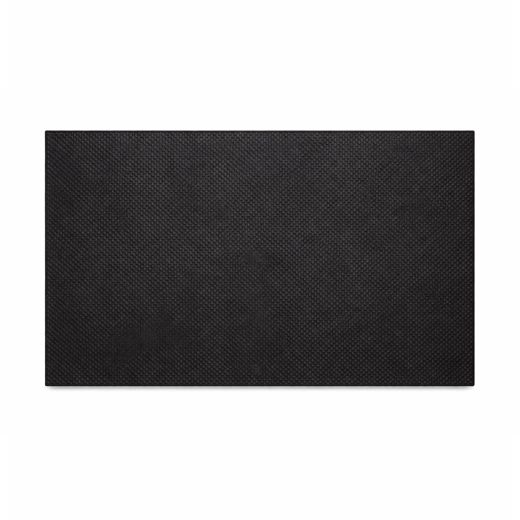 Double Black Border Coir Doormat, 60x90cm