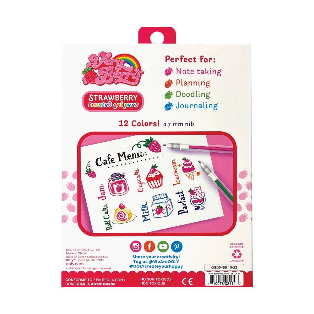 Ooly Pen - Very Berry Scented Gel Pens