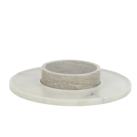 Nido two piece marble serving set 40x6cm