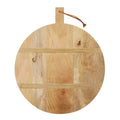 Farmers round wood serving board 55x65cm