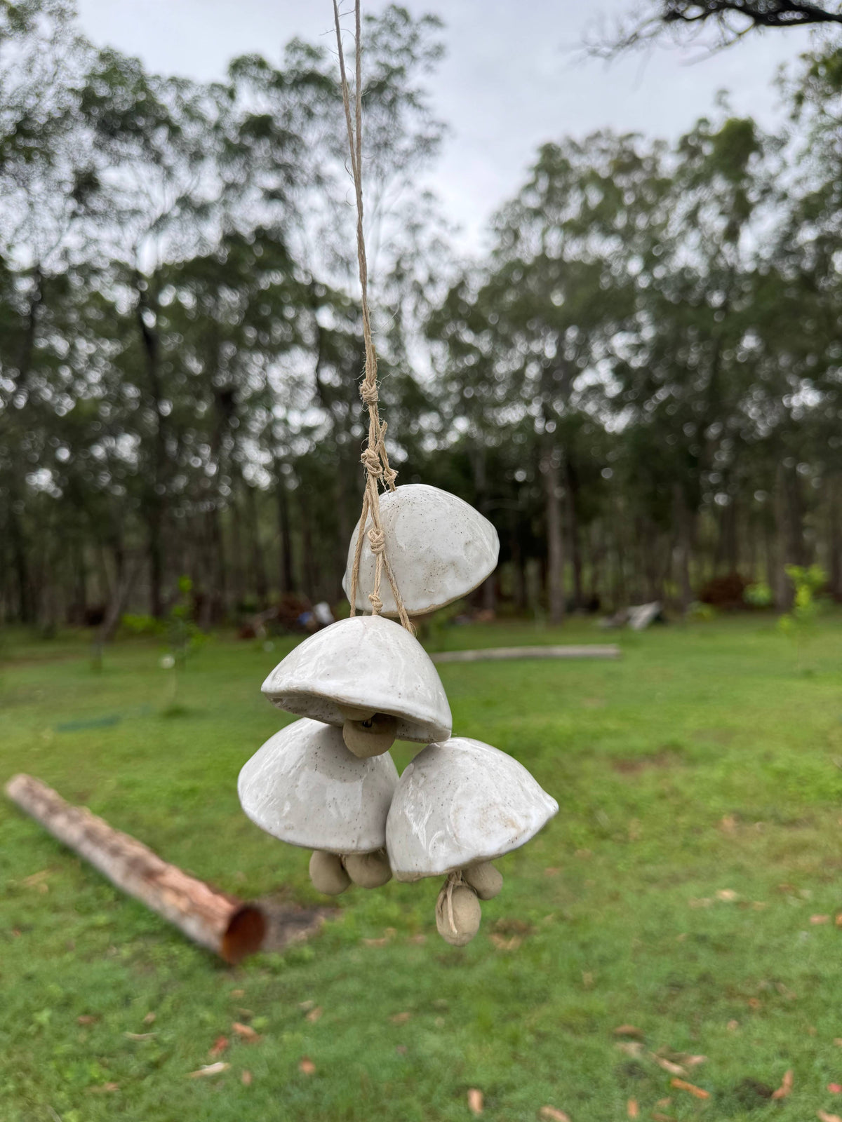 Ceramic Mushroom Bells: 5 Bells